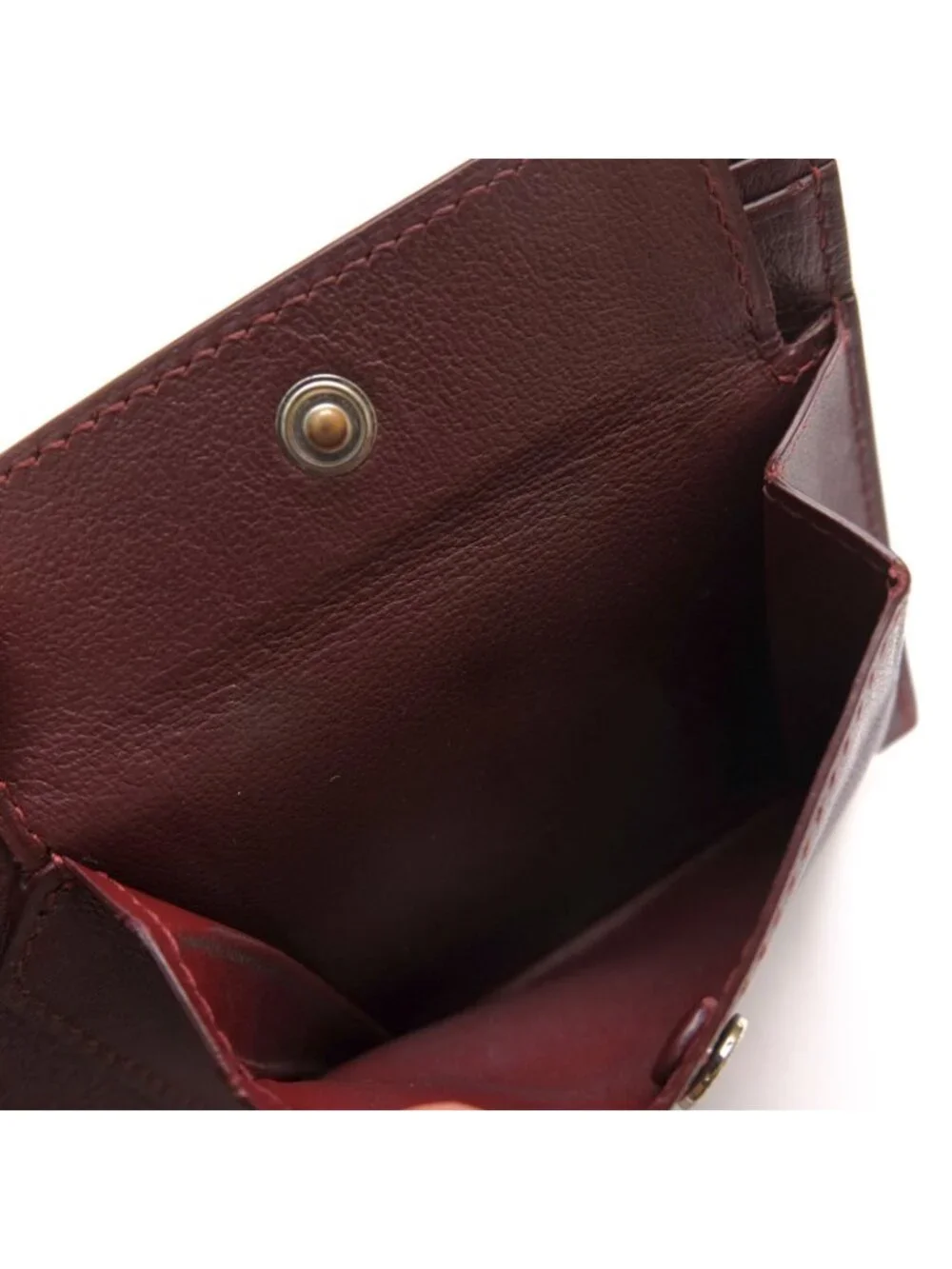 Cartier Wallet Leather Black Coin Banknote Credit Card Must de Cartier Cabochon